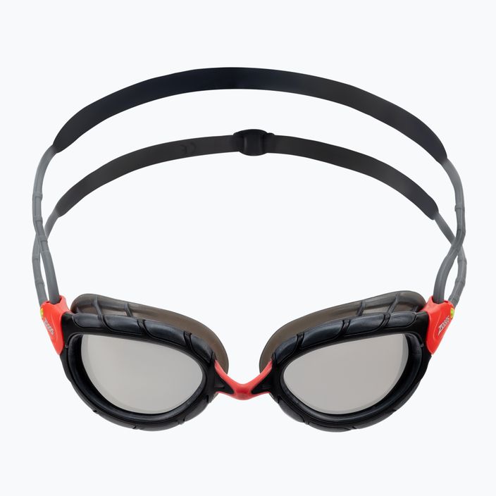 Zoggs Predator Titanium raudonos/pilkos/raudonos dūmų spalvos plaukimo akiniai 461065 2
