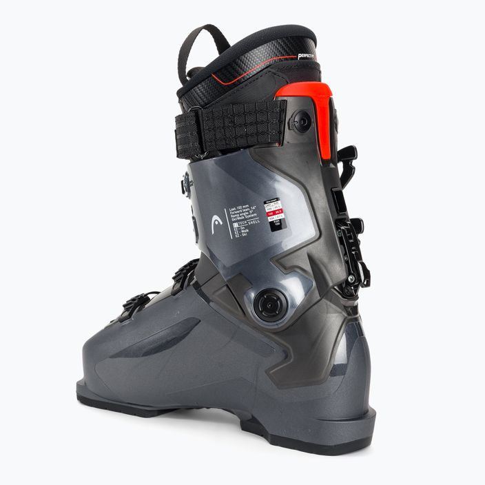 HEAD Edge 100 HV slidinėjimo batai antracitas/raudona 2