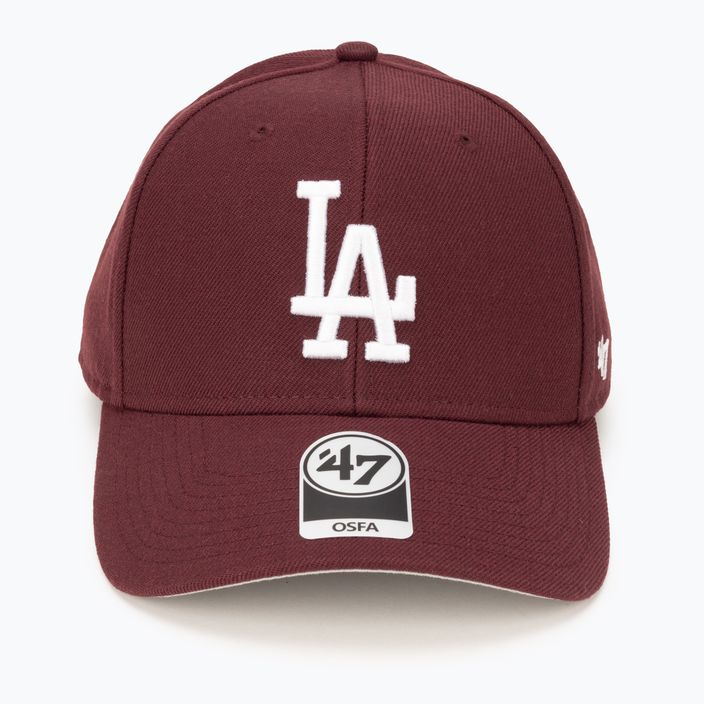 Kepuraitė su snapeliu 47 Brand MLB Los Angeles Dodgers MVP dark maroon 4