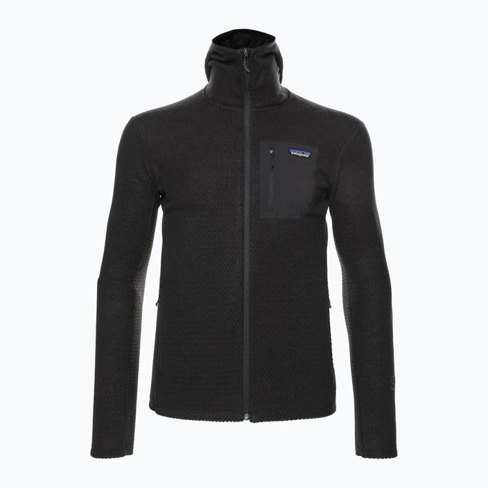 Vyriški Patagonia R1 Air Full-Zip vilnoniai marškinėliai su užtrauktuku juodi 3
