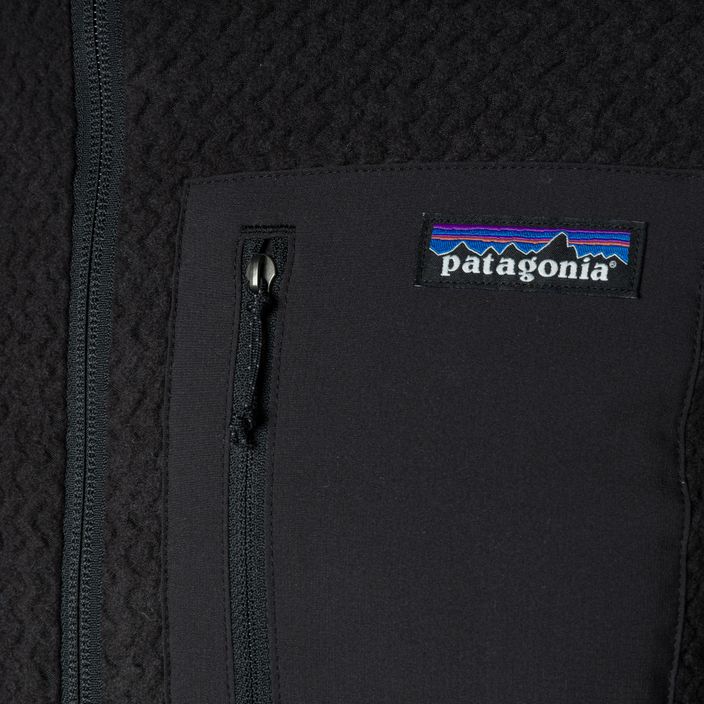 Vyriški Patagonia R1 Air Full-Zip vilnoniai marškinėliai su užtrauktuku juodi 5