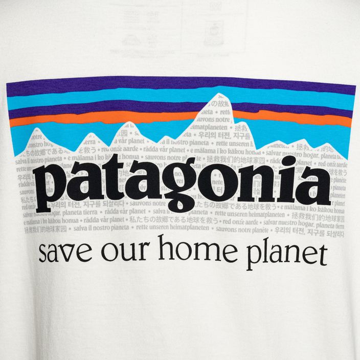 Moteriški Patagonia P-6 Mission Organic beržiniai balti trekingo marškinėliai 6