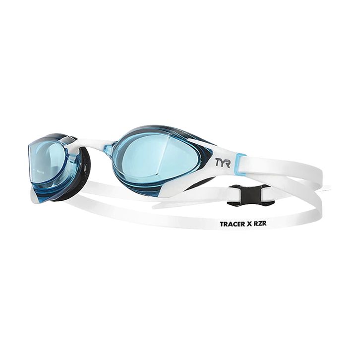 Plaukimo akiniai TYR Tracer-X RZR Racing blue/ white/ white 2