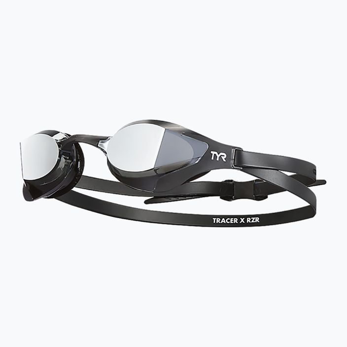 TYR Tracer-X RZR Mirrored Racing plaukimo akiniai sidabrinės/juodos spalvos LGTRXRZM_043 6