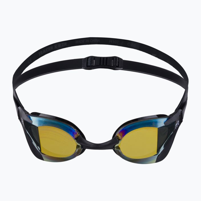 TYR Tracer-X RZR veidrodiniai lenktyniniai plaukimo akiniai aukso/juodos spalvos LGTRXRZM_751 2