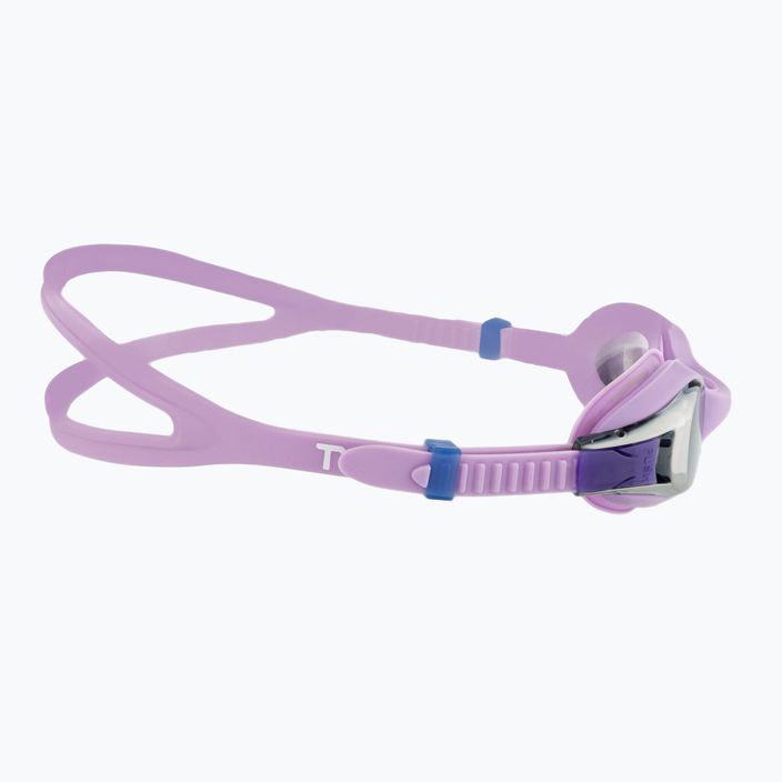 Vaikiški plaukimo akiniai TYR Swimple Metallized silvger/purple 3