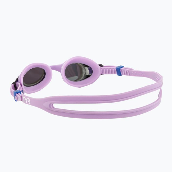 Vaikiški plaukimo akiniai TYR Swimple Metallized silvger/purple 4