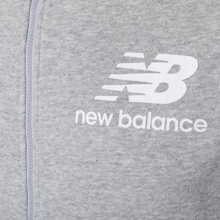 Vyriški "New Balance Essentials Stacked Full" pilkos spalvos džemperiai 3