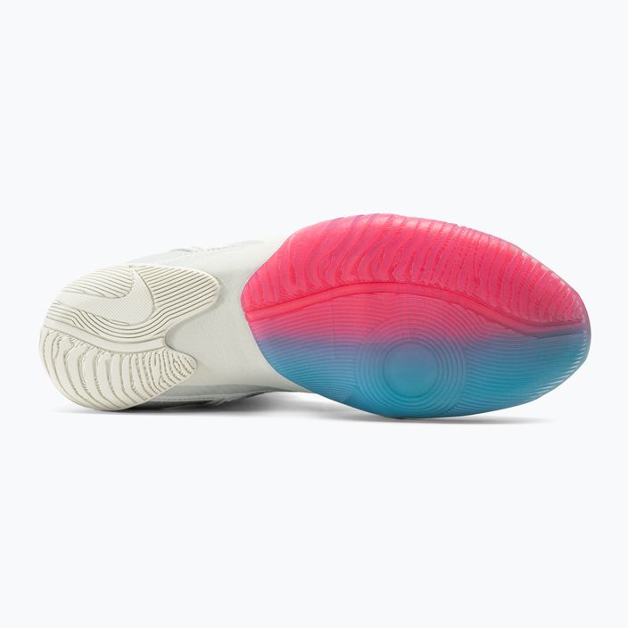 "Nike Hyperko 2 LE" balti/rožiniai blastiniai/šaldančiai mėlyni/hiper bokso bateliai 5