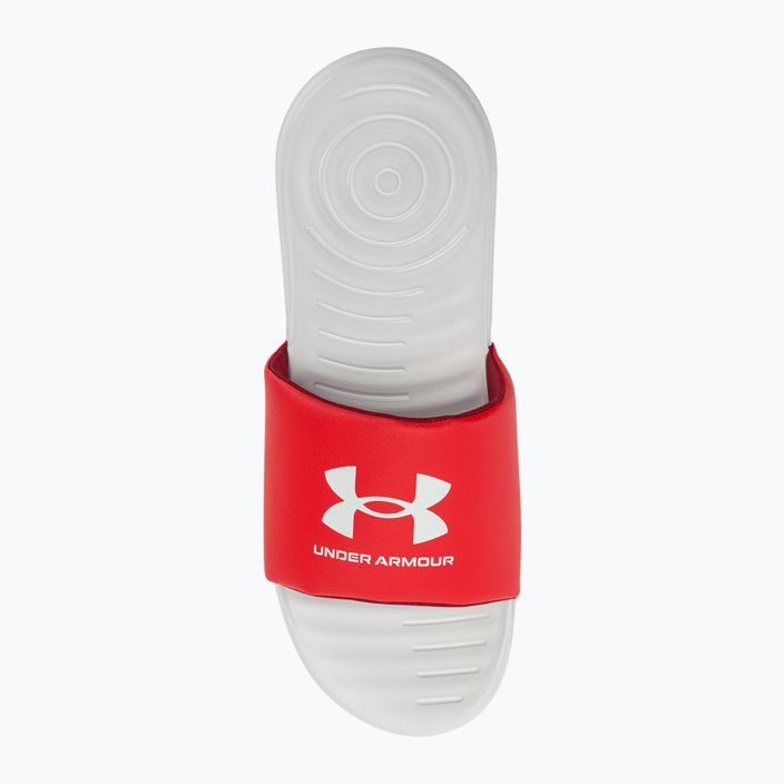 Under Armour Ansa Fix SL vyriškos šlepetės halo grey/red/halo grey 6