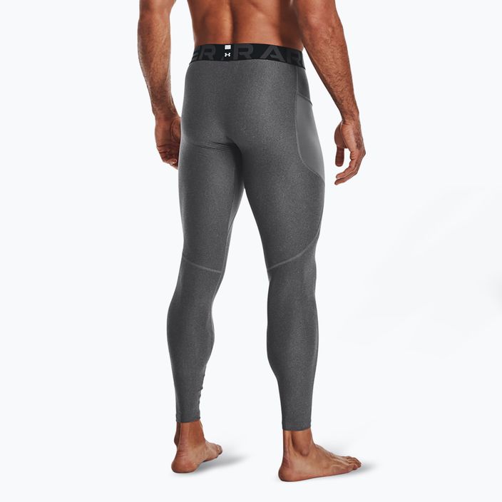 Moteriškos treniruočių tamprės Under Armour HeatGear carbon heather/black 3