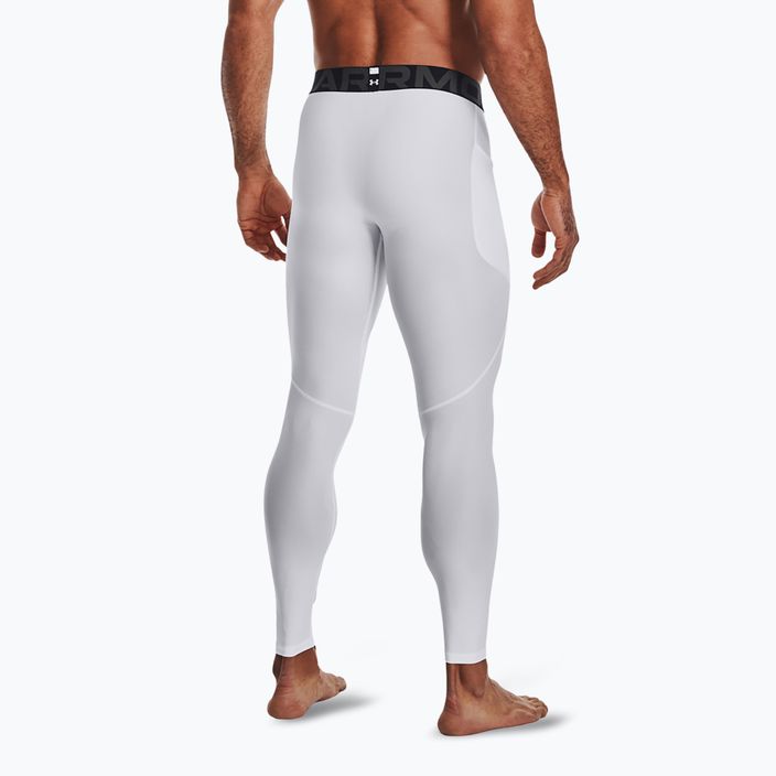 Moteriškos treniruočių tamprės Under Armour HeatGear white/black 3