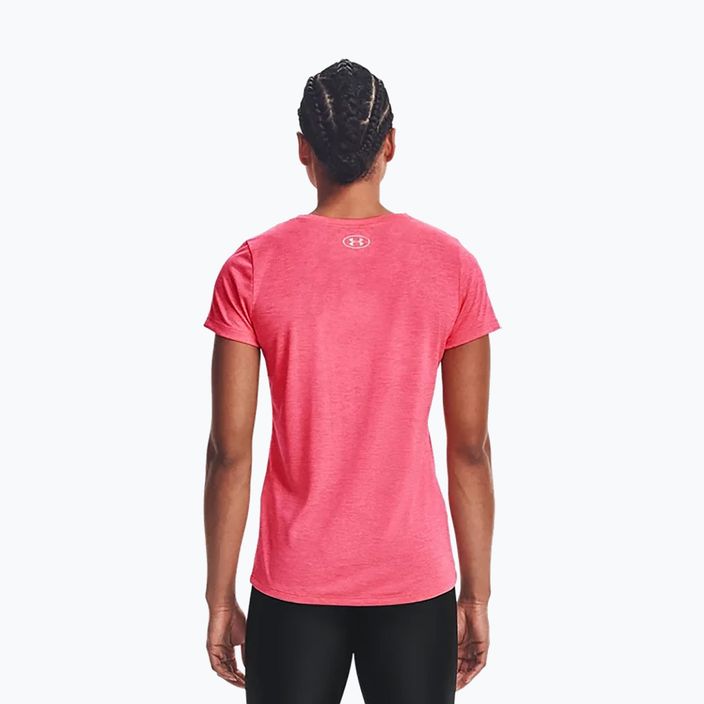 Under Armour Tech SSC moteriški treniruočių marškinėliai rožinės spalvos 1277206-653 4