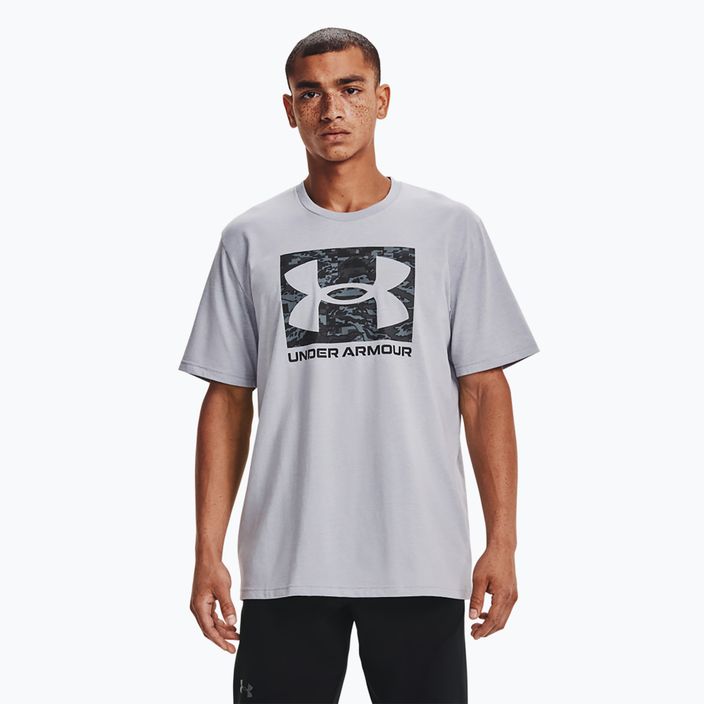 Vyriški treniruočių marškinėliai Under Armour ABC Camo Boxed Logo mod gray light heather/black