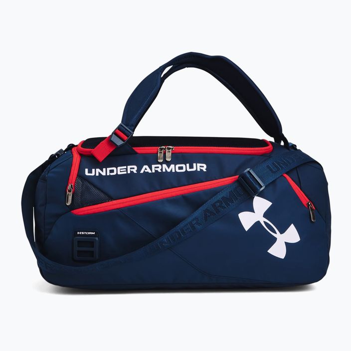 Under Armour Contain Duo Sm Duffle treniruočių krepšys tamsiai mėlynas 1361225