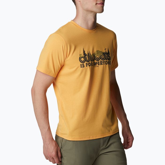 Columbia Sun Trek vyriški trekingo marškinėliai geltoni 1931172 3