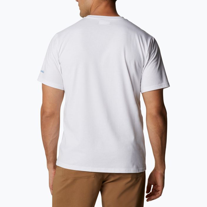 Columbia Sun Trek vyriški trekingo marškinėliai balti 1931172 4