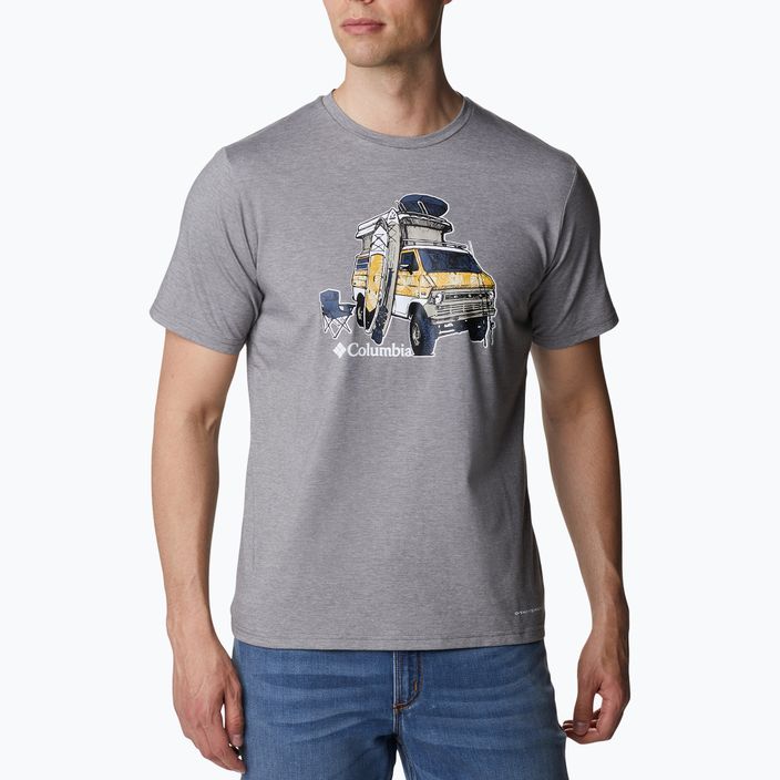 Columbia Sun Trek vyriški trekingo marškinėliai pilki 1931172 5