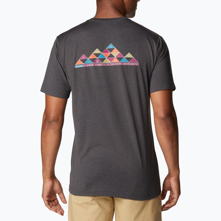 Columbia Tech Trail Graphic Tee vyriški trekingo marškinėliai black 1930802 4