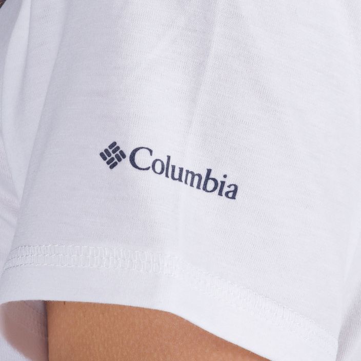 Moteriški trekingo marškinėliai Columbia Sun Trek Graphic white 1931753 4