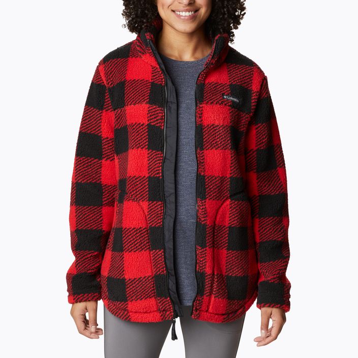 Columbia West Bend moteriškas džemperis su kapišonu raudona 1939901 8