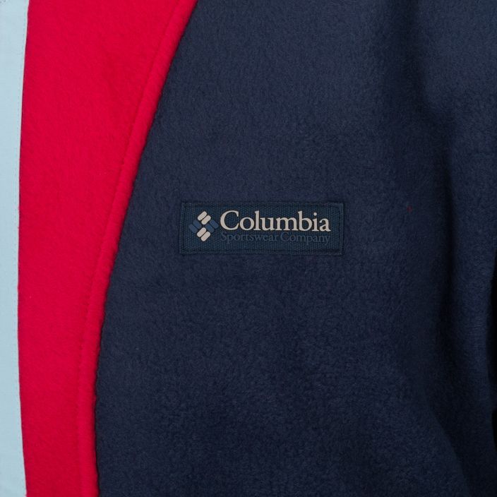 Vyriškas žygio džemperis Columbia Back Bowl Full Zip collegiate navy/mtn red/sky blue 9