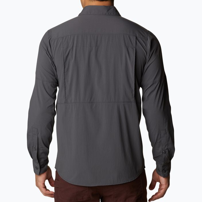 Columbia Newton Ridge II LS tamsiai pilki vyriški marškiniai 2012971 2