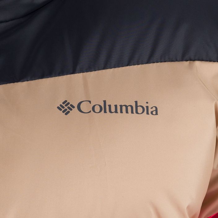 Columbia Puffect Color Blocked moteriška pūkinė striukė raudona 1955101 4