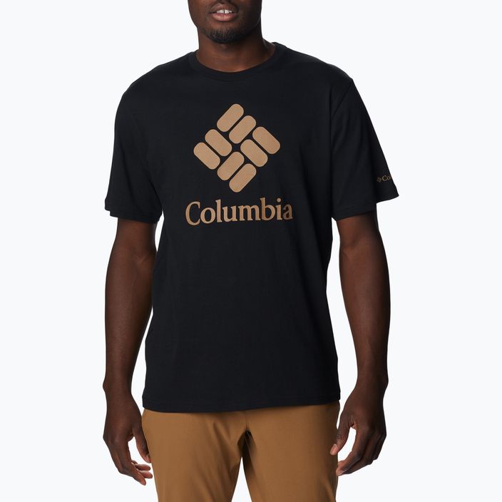 Columbia CSC Basic Logo vyriški trekingo marškinėliai juodi