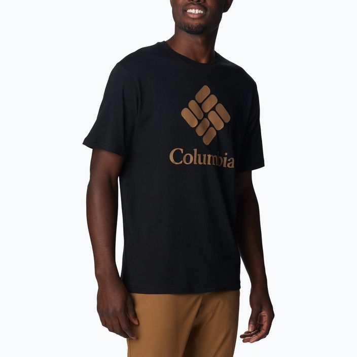 Columbia CSC Basic Logo vyriški trekingo marškinėliai juodi 4