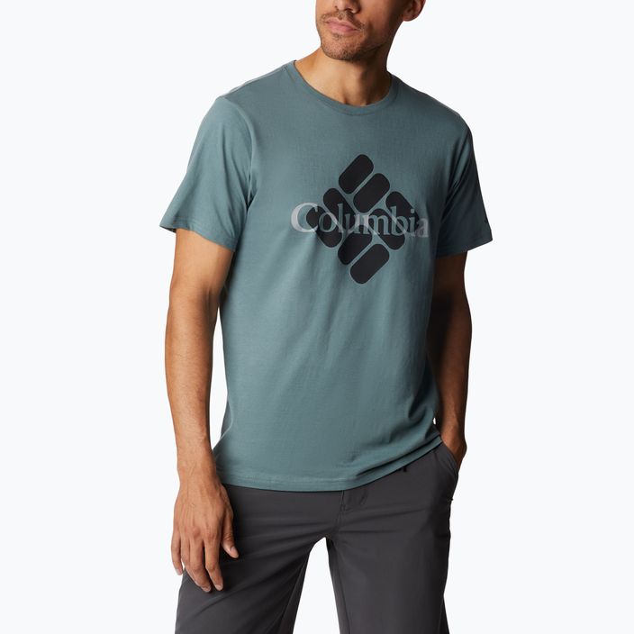 Columbia CSC Seasonal Logo pilki vyriški trekingo marškinėliai 1991031 2