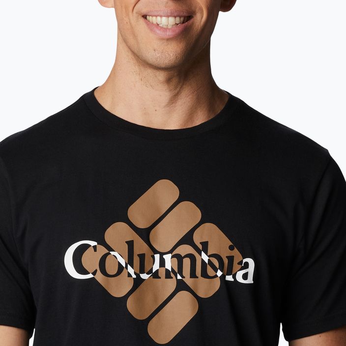 Columbia CSC Seasonal Logo vyriški trekingo marškinėliai juodi 1991031 5