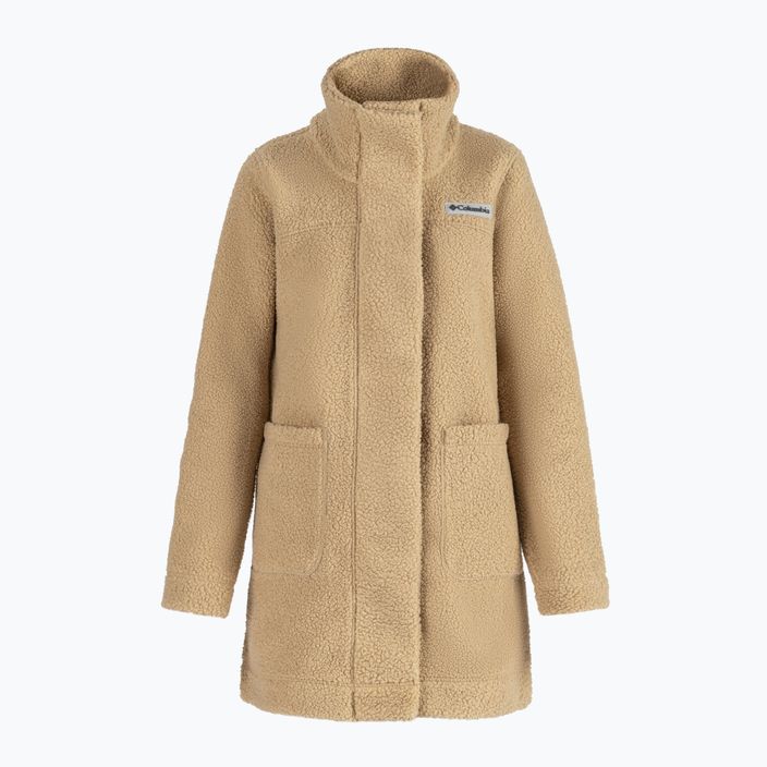 Moteriški paltai Columbia Panorama Long fleece coat brown 1862582 6