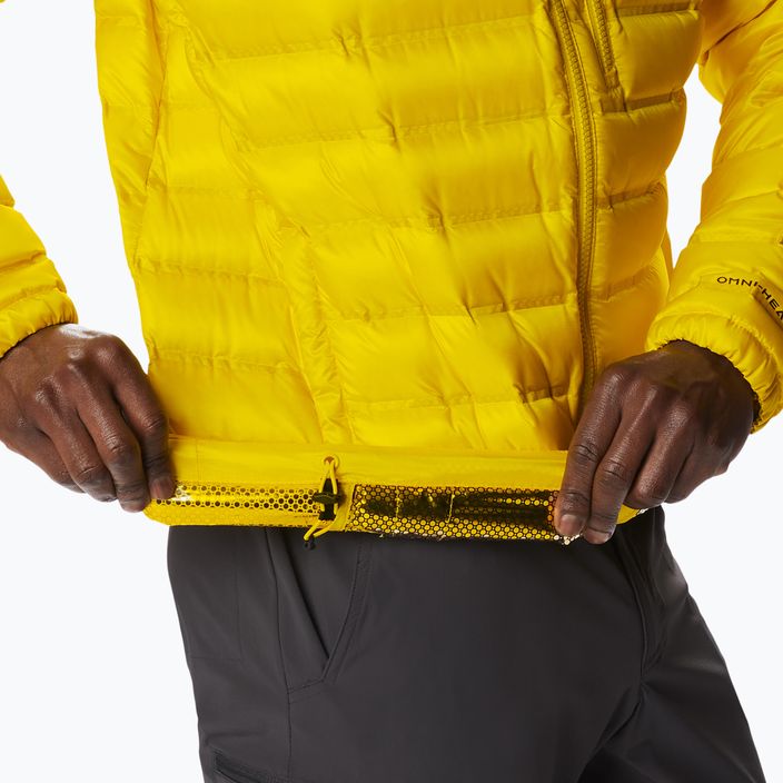 Vyriška striukė su gobtuvu Columbia Pebble Peak Down Hooded Jacket Yellow 2008315 7