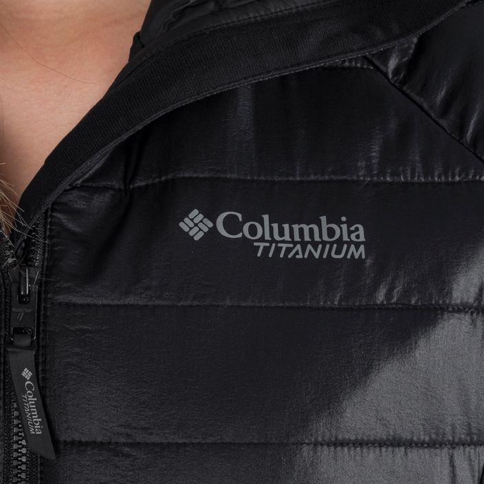Columbia Platinum Peak moteriška pūkinė striukė su gobtuvu black 2008341 6