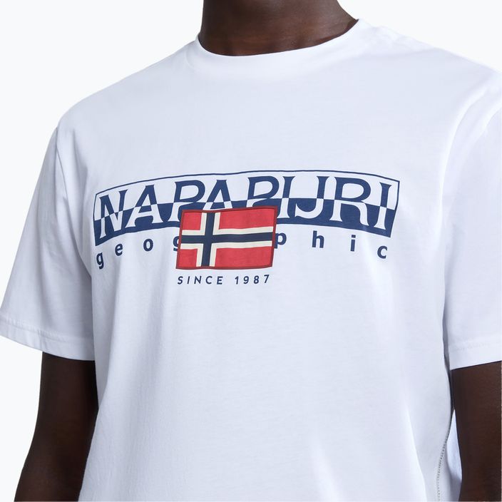 Vyriški marškinėliai Napapijri S-Aylmer brightwhite 4