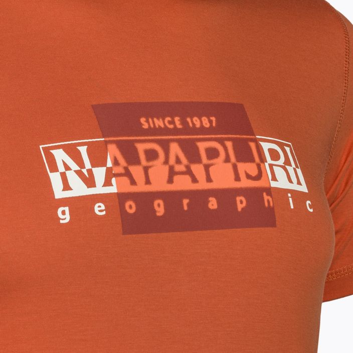 Vyriški marškinėliai Napapijri S-Smallwood orange burnt 3