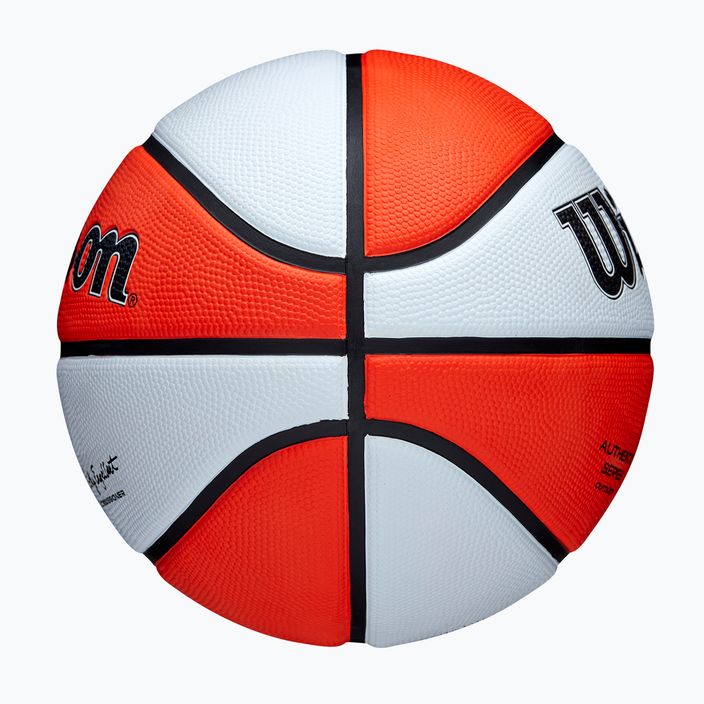 Vaikiškas krepšinio kamuolys Wilson WNBA Authentic Series Outdoor orange/white dydis 5 6