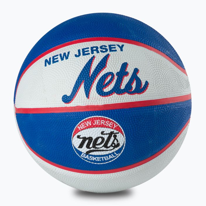 Wilson NBA Team Retro Mini Brooklyn Nets krepšinio kamuolys WTB3200XBBRO 3 dydžio
