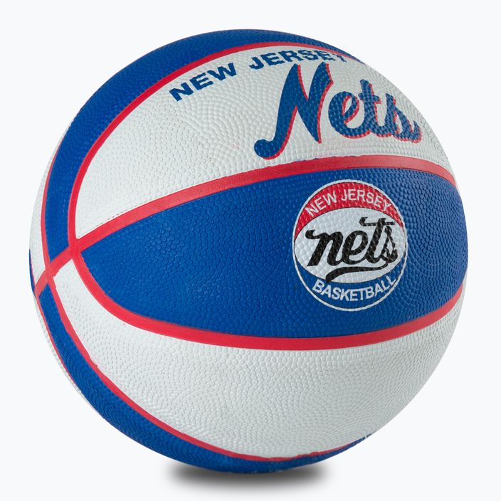 Wilson NBA Team Retro Mini Brooklyn Nets krepšinio kamuolys WTB3200XBBRO 3 dydžio 2