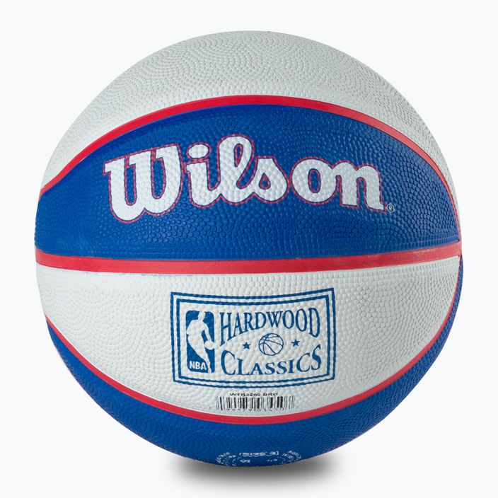 Wilson NBA Team Retro Mini Brooklyn Nets krepšinio kamuolys WTB3200XBBRO 3 dydžio 4