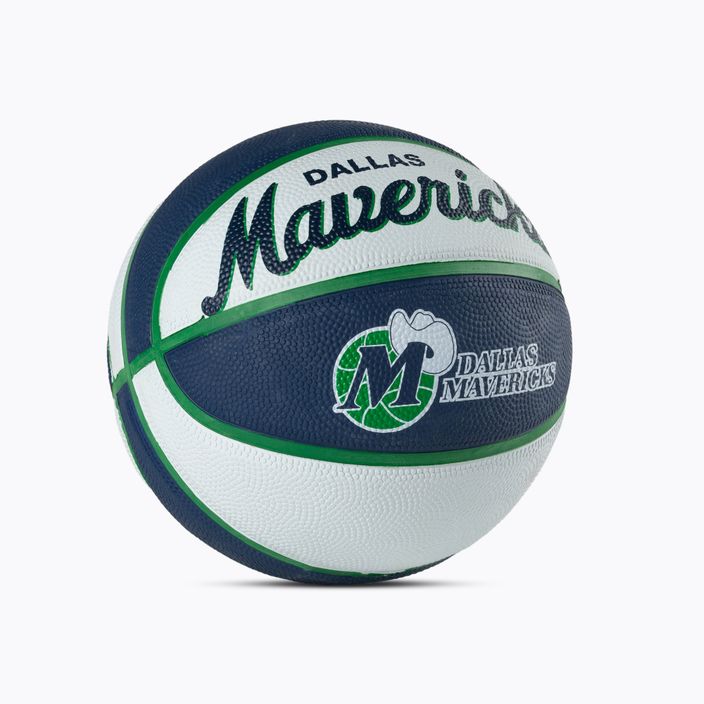 Wilson NBA Team Retro Mini Dallas Mavericks krepšinio kamuolys WTB3200XBDAL 3 dydis 2