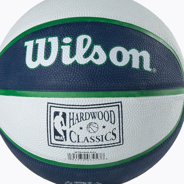 Wilson NBA Team Retro Mini Dallas Mavericks krepšinio kamuolys WTB3200XBDAL 3 dydis 3