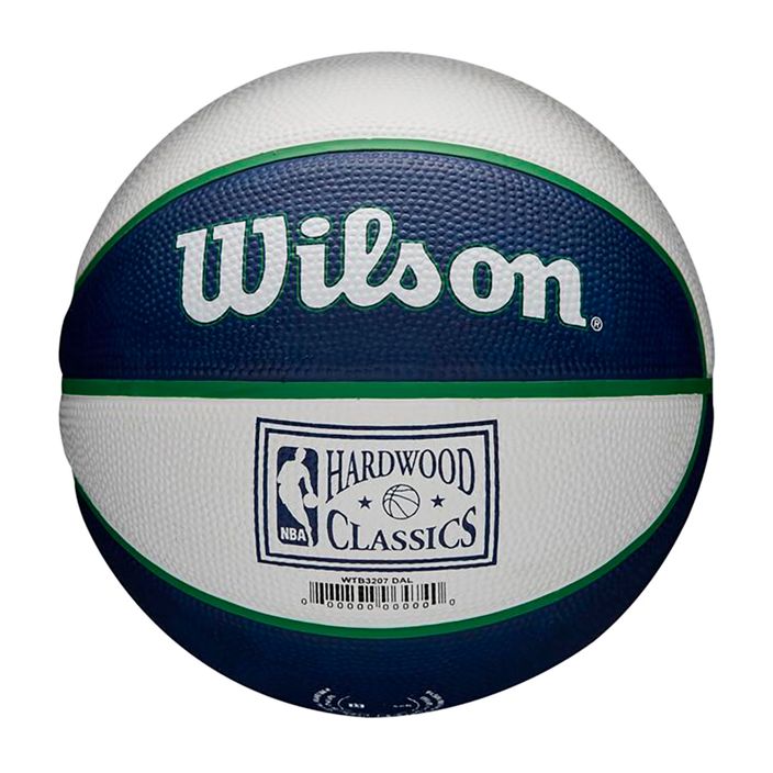 Wilson NBA Team Retro Mini Dallas Mavericks krepšinio kamuolys WTB3200XBDAL 3 dydis 4