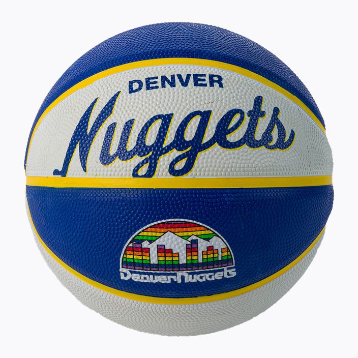 Wilson NBA Team Retro Mini Denver Nuggets krepšinio kamuolys WTB3200XBDEN 3 dydis