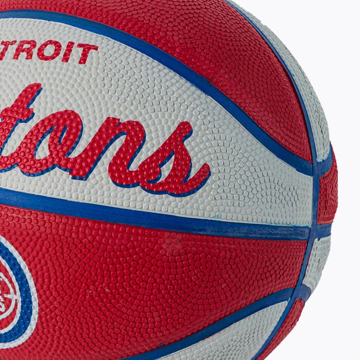 Wilson NBA Team Retro Mini Detroit Pistons krepšinio kamuolys WTB3200XBDET 3 dydis 3