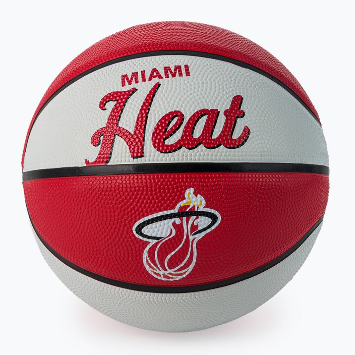Wilson NBA Team Retro Mini Miami Heat krepšinio kamuolys WTB3200XBMIA dydis 3
