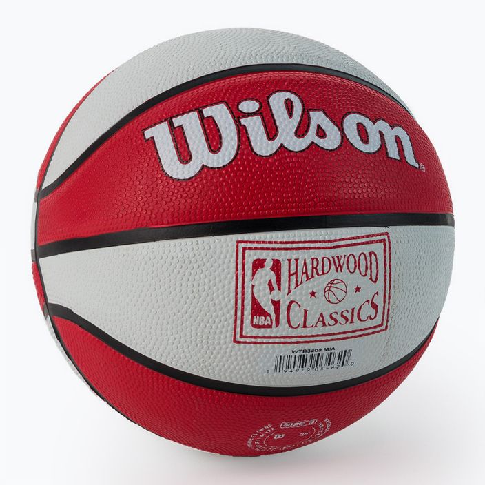 Wilson NBA Team Retro Mini Miami Heat krepšinio kamuolys WTB3200XBMIA dydis 3 2