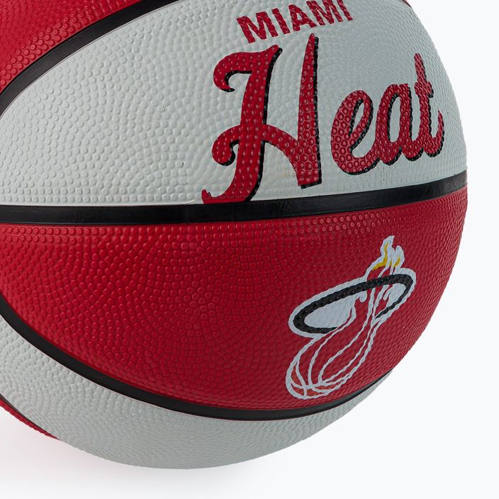 Wilson NBA Team Retro Mini Miami Heat krepšinio kamuolys WTB3200XBMIA dydis 3 3
