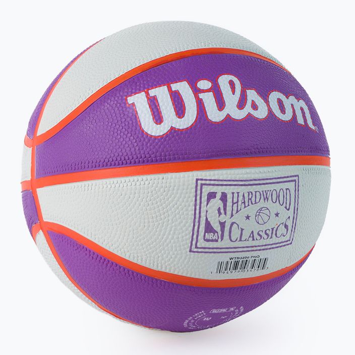 Wilson NBA Team Retro Mini Phoenix Suns krepšinio kamuolys WTB3200XBPHO dydis 3 2